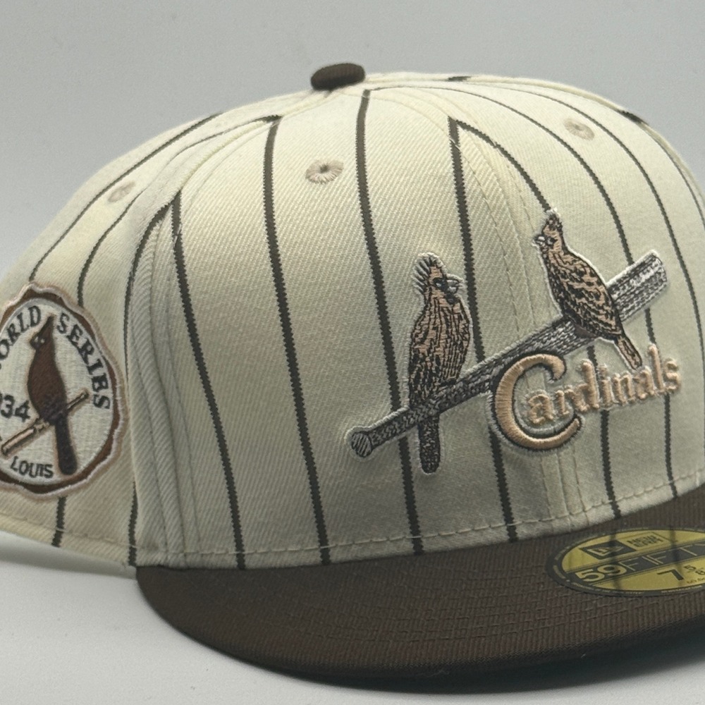 New Era 59FIFTY St Louis Cardinals 7 5/8 Brown Pinstripe 1934 World Series Hat